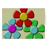 Retro Flowers Cards