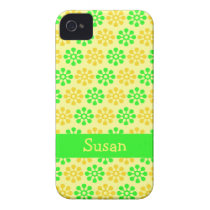 Retro Flowers Lemon & Lime iPhone Case casemate cases