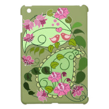 Retro flowers, Paisley shapes & Love birds iPad Mini Cases
