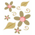 Retro  Flowers & Swirls T-Shirt