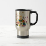 Retro flowers Travel Mug