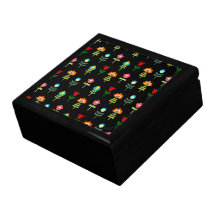 Retro folk floral pattern gift boxes