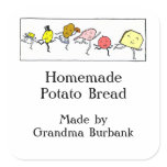 Retro Foods Custom Food or Canning Sticker
