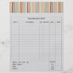 Rétro forme d'ordre de rayures tract customisé