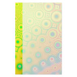 Retro · Fractal Art · Yellow Personalized Stationery