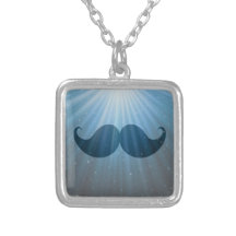 Retro Funky Mustache Moustache Stache Pendant