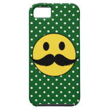 Retro Funny Mustache Moustache Smiley Face iPhone 5 Covers