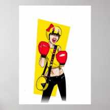 Retro Game Girl Posters