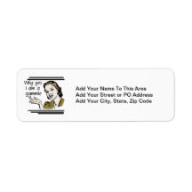 Retro Gammie T-shirts and Gifts Custom Return Address Labels