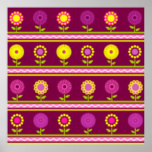 Retro garden Poster