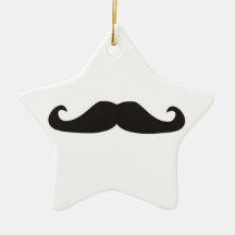 Retro gentelman moustaches hipsters ornament