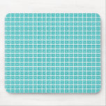 Retro Geometric Mousepad, Turquoise