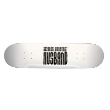 Retro Gifts for Husbands World's Greatest Husband Skate Board Deck
