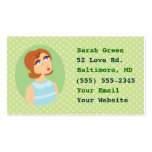 Retro Girl Business Cards