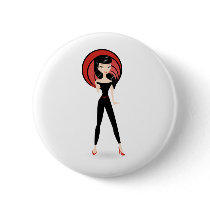 Retro Girl Buttons
