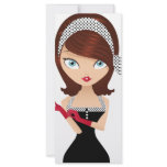 Retro Girl rack cards