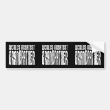 Retro Grandfathers : World's Greatest Grandfather Bumper Sticker