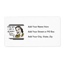 Retro Granma T-shirts and Gifts Personalized Shipping Labels
