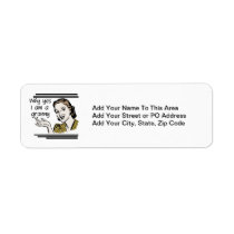 Retro Granny T-shirts and Gifts Custom Return Address Label