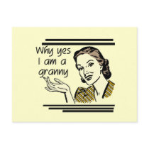 Retro Granny T-shirts and Gifts Post Card