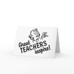 Retro Great Teachers Inspire Greeting Cards