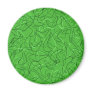 Retro Green Boomerang Magnets