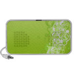 Retro Green Doodle iPod Speakers
