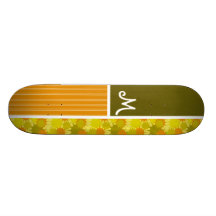 Retro Green & Orange Skate Decks