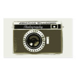 Retro Grey Camera Photography Business Cards