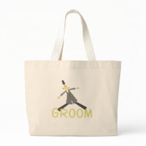 Retro Groom in Tuxedo Canvas Bags