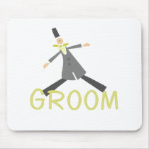 Retro Groom in Tuxedo Mouse Pad