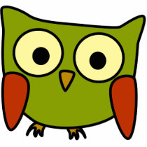 Retro Groovy Owl Christmas Ornament Photo Sculpture