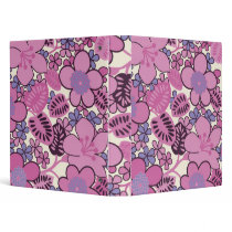 Retro Groovy Pink Binder
