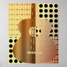 rétro guitare posters