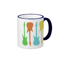 RETRO GUITARS COFFEE MUG