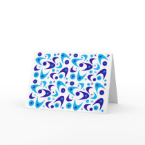 Retro Hanukkah Boomerang Greeting Cards