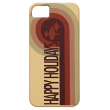 Retro Happy Holidays iPhone 5 Case