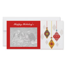 Retro Happy Holiday's Photo Card Template