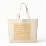 Retro hearts candy striped Fair Isle pattern bags