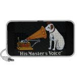 Retro his master's voice gramophone ad speakers