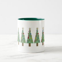 Retro Holiday Mugs
