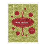 Retro Holiday Party Invitation Postcards