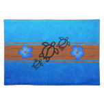 Retro Honu Surfboard Place Mat