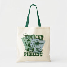 Retro Hooked On Fishing Bag