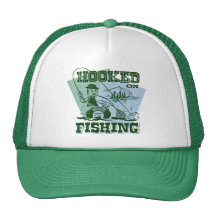 Retro Hooked On Fishing Hat