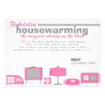 Retro Hot Pink Electronics Custom Invitations