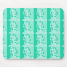 Retro Housewife Mouse Pads