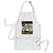 Retro Housewife Washer Dryer Apron