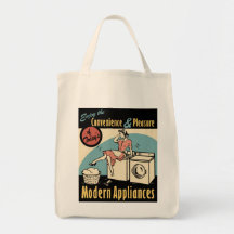 Retro Housewife Washer Dryer Bag