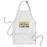 Retro Housewives in Kitchen Aprons